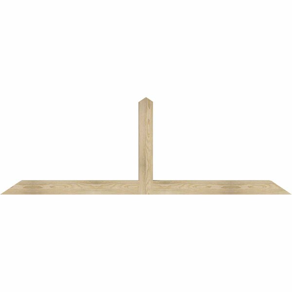 Ekena Millwork Portland Rough Sawn Timber Gable Bracket, Douglas Fir, 84"W x 28"H x 4"D x 4"F, 8/12 Pitch GBW084X28X0404POR00RDF - main